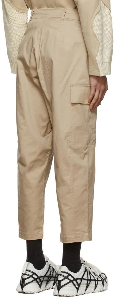 商品Li-Ning|Beige Cotton Cargo Pants,价格¥483,第3张图片详细描述