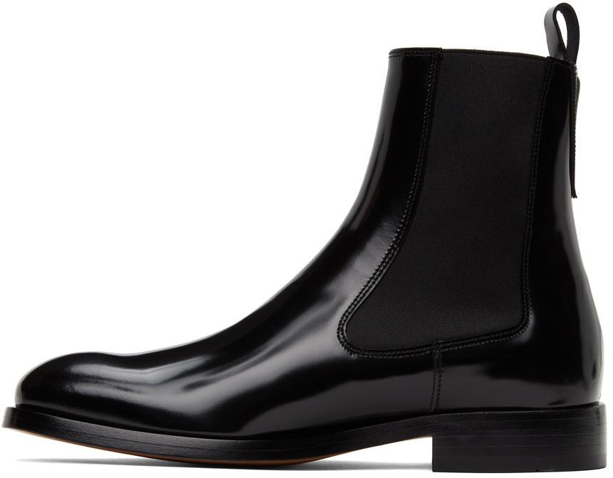 商品Versace|Black Polished Chelsea Boots,价格¥6883,第5张图片详细描述