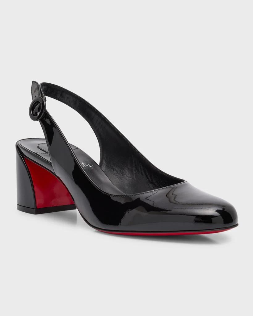 商品Christian Louboutin|So Jane Patent Red Sole Slingback Pumps,价格¥6903,第3张图片详细描述