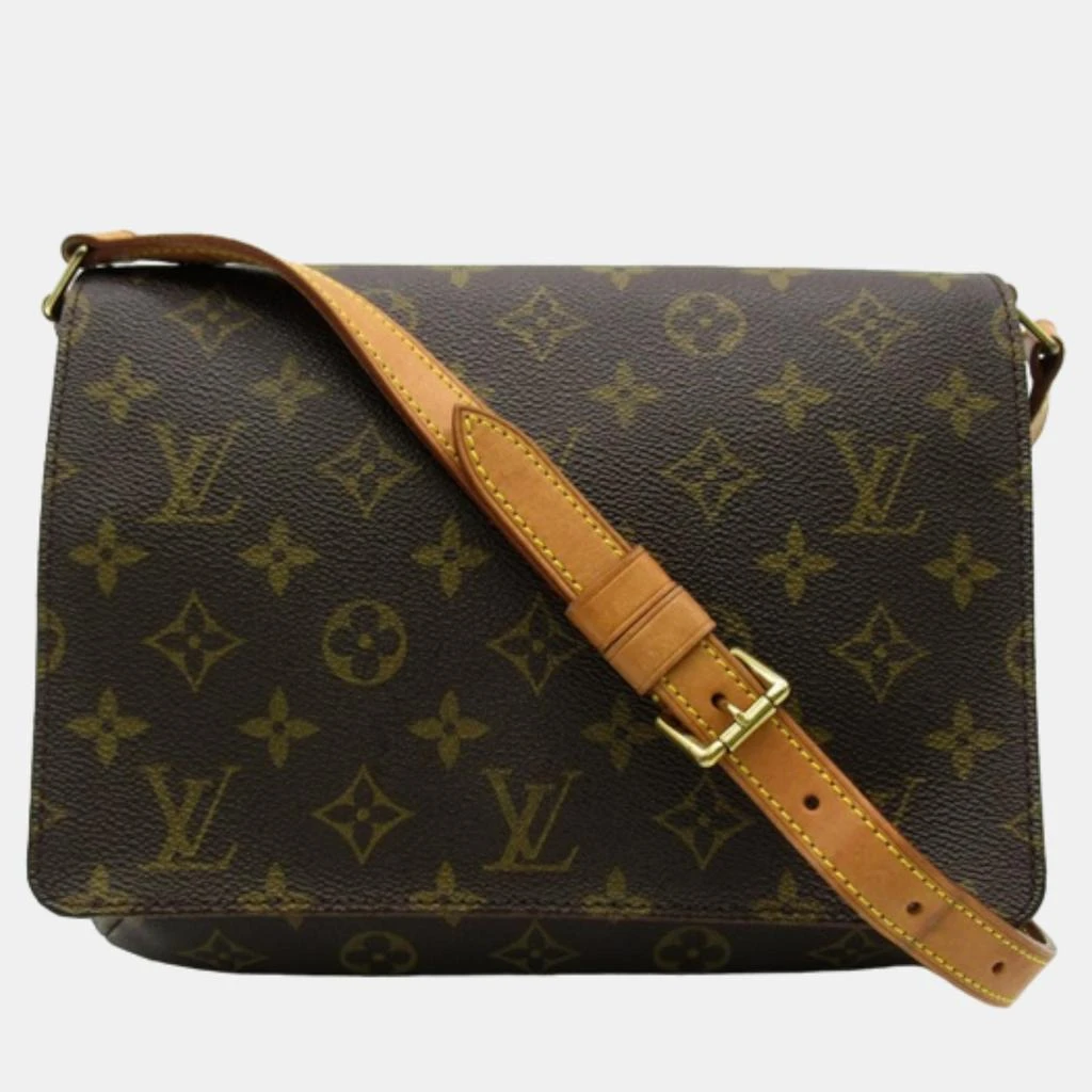 商品[二手商品] Louis Vuitton|Louis Vuitton Brown Canvas Monogram Musette Tango Short Strap Crossbody Bag,价格¥7688,第1张图片