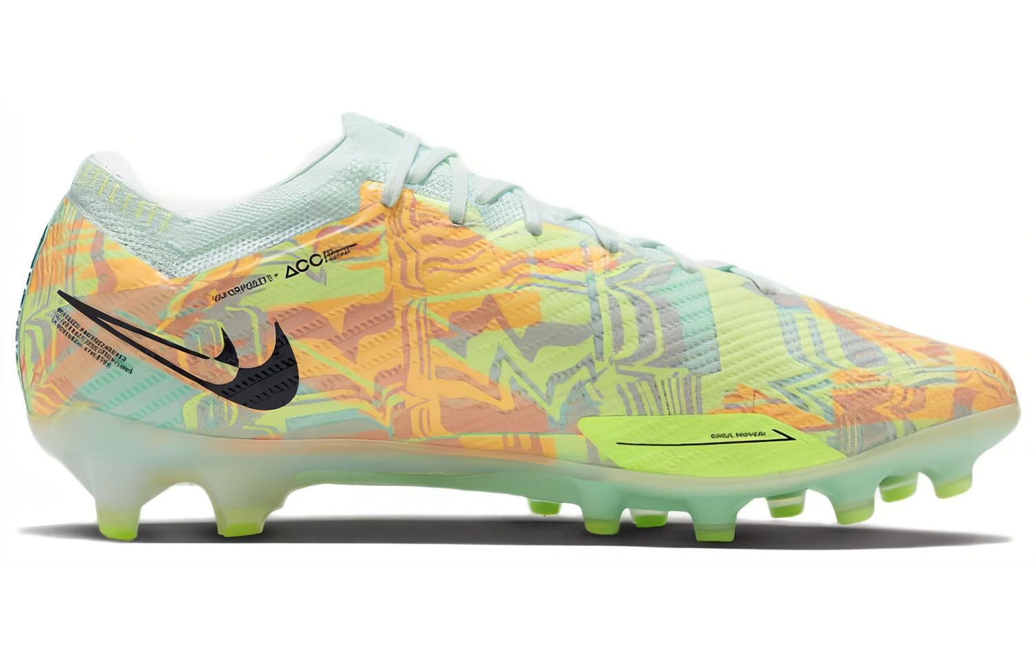 商品[国内直发] NIKE|Air Zoom Vapor 15 刺客 15 AG（胶质短钉） 人造草地 减震防滑耐磨 足球鞋 男女同款 橙绿,价格¥3439,第3张图片详细描述