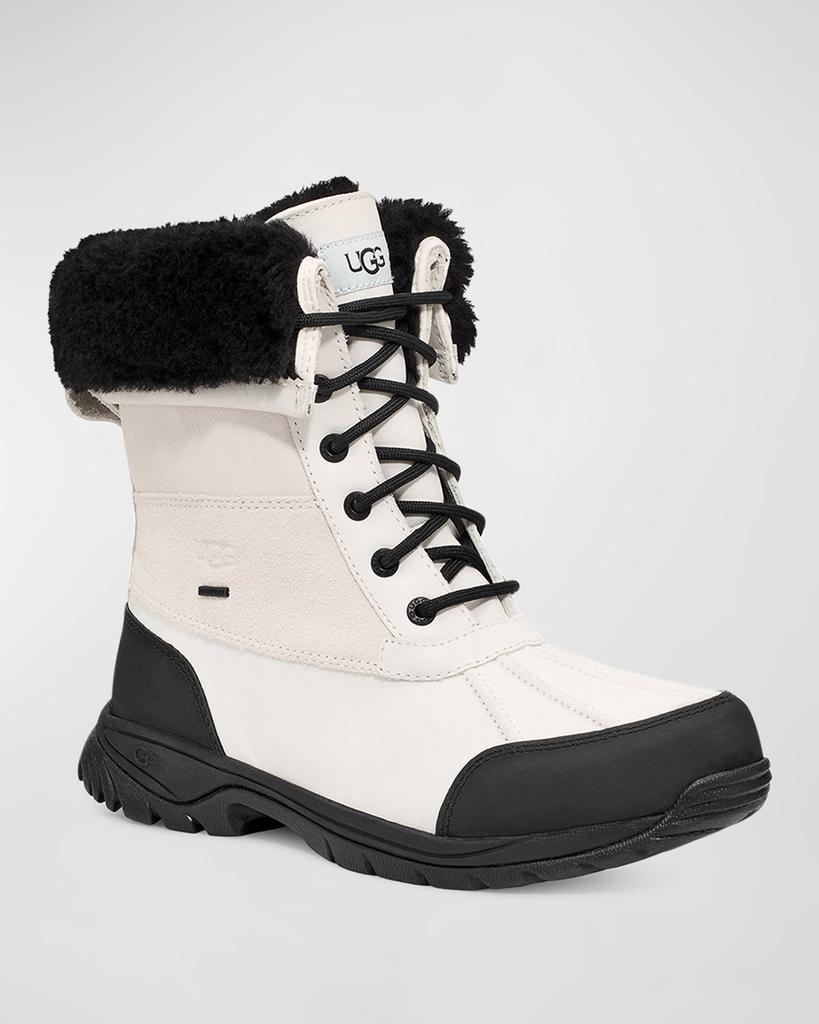 Men's Butte Waterproof Leather & Shearling Snow Boots商品第4张图片规格展示