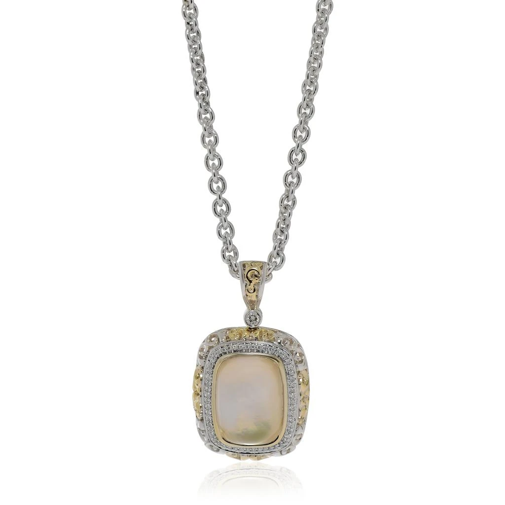 商品Charles Krypell|Charles Krypell Women's Sterling Silver and 18K Gold Necklace,价格¥8270,第1张图片