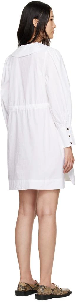 商品Ganni|White V-Neck Minidress,价格¥931,第3张图片详细描述