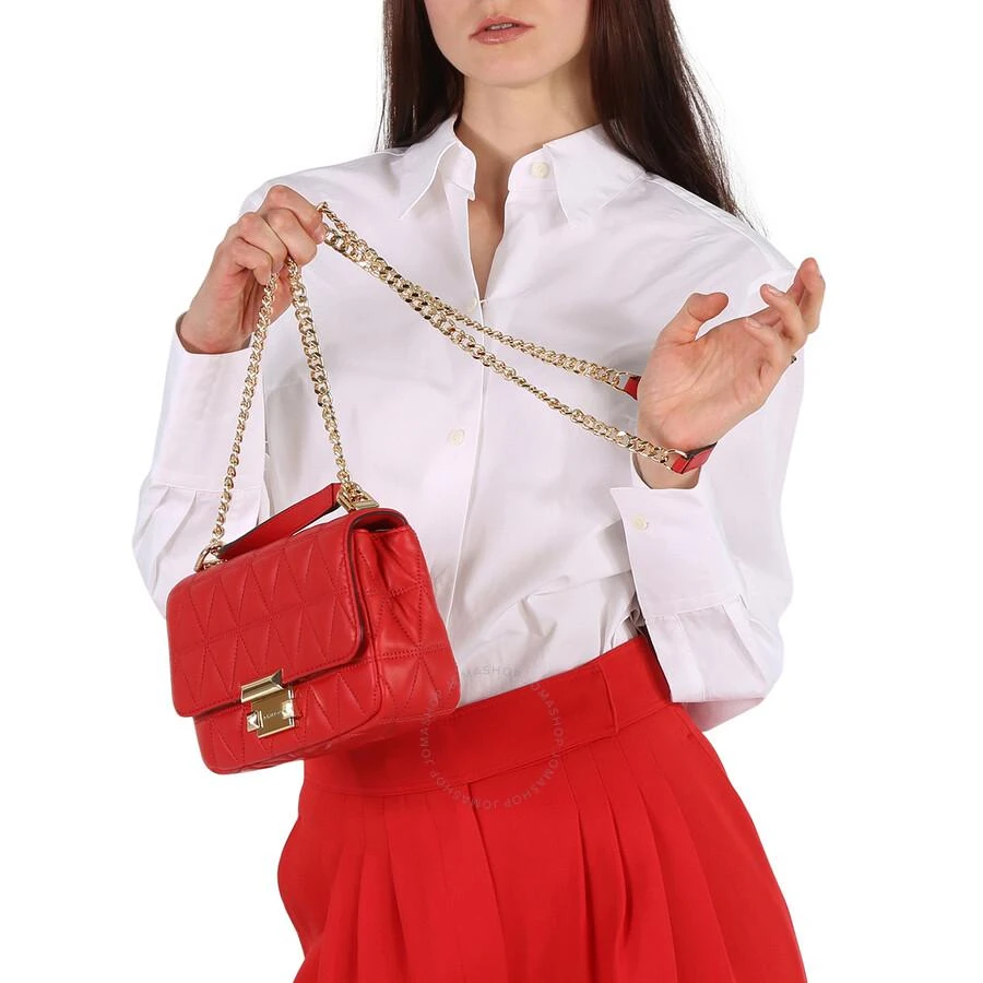 商品Michael Kors|Michael Kors Bright Red Small Sloan Matelasse Leather Bag,价格¥887,第2张图片详细描述