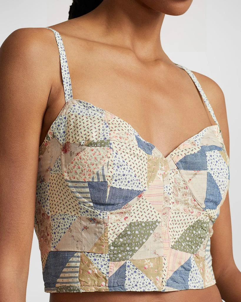 商品Ralph Lauren|Patchwork-Motif Cotton Bustier,价格¥689,第5张图片详细描述