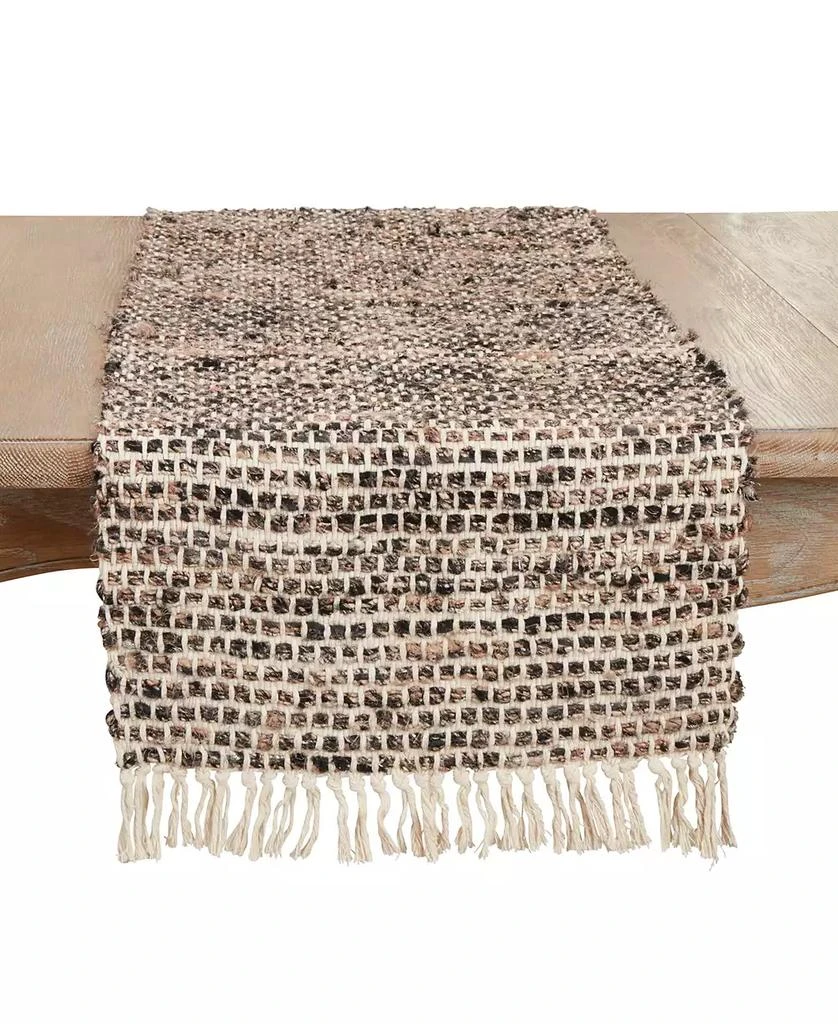 商品Saro Lifestyle|Sleek Dash and Stripe Table Runner, 16"x72",价格¥411,第1张图片