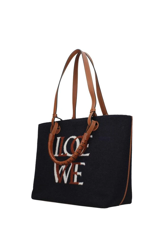 商品Loewe|Handbags Fabric Blue Tan,价格¥9168,第2张图片详细描述