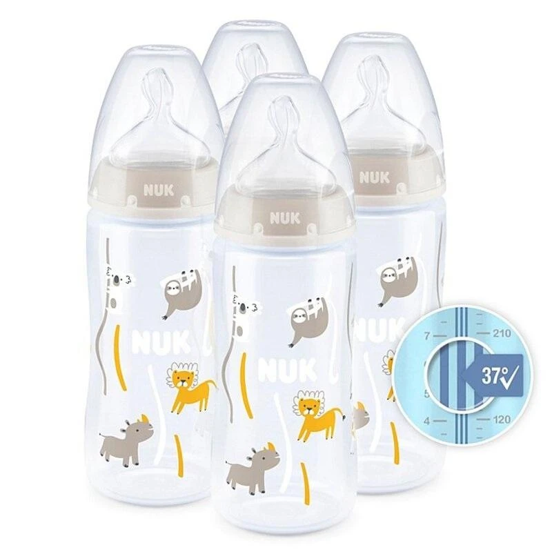 商品NUK|Nuk - First Choice Temperature Control Bottle 4Pk (300ml),价格¥408,第1张图片