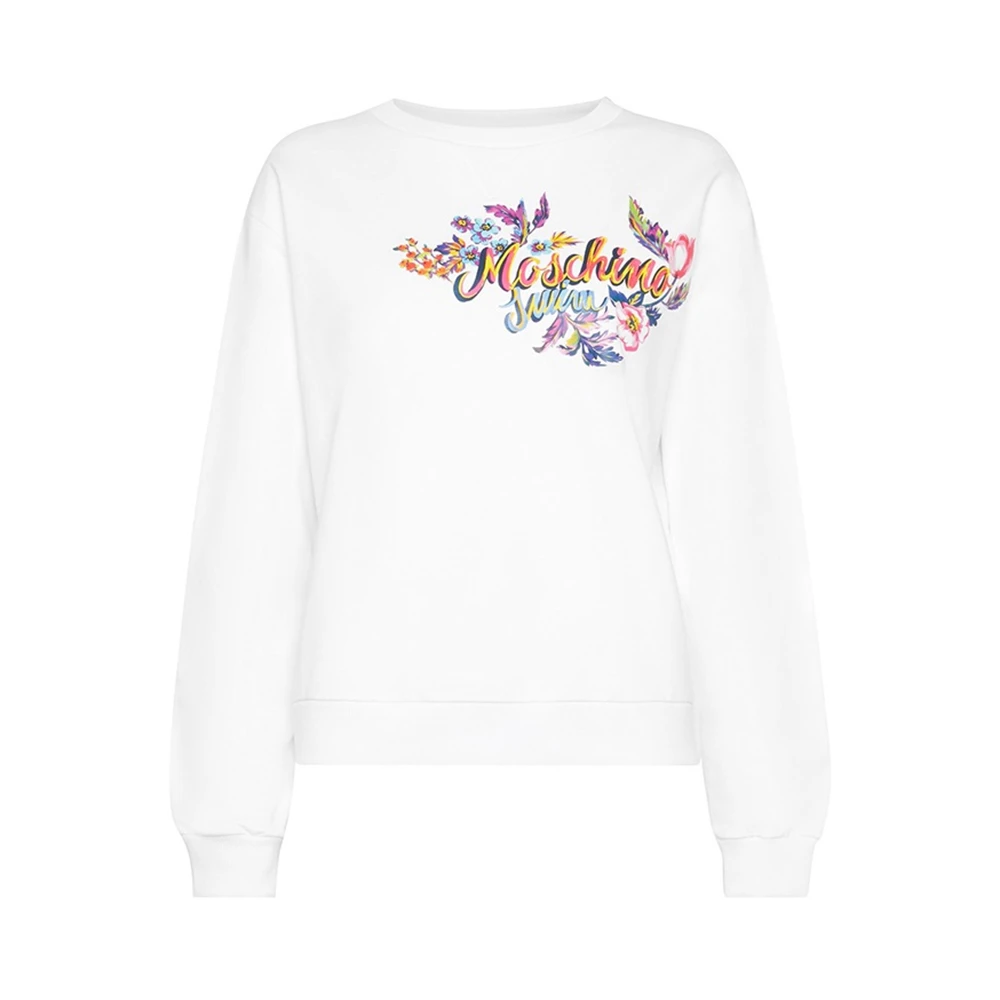 商品Moschino|MOSCHINO 女士白色卫衣 1704-2117-0001,价格¥752,第1张图片