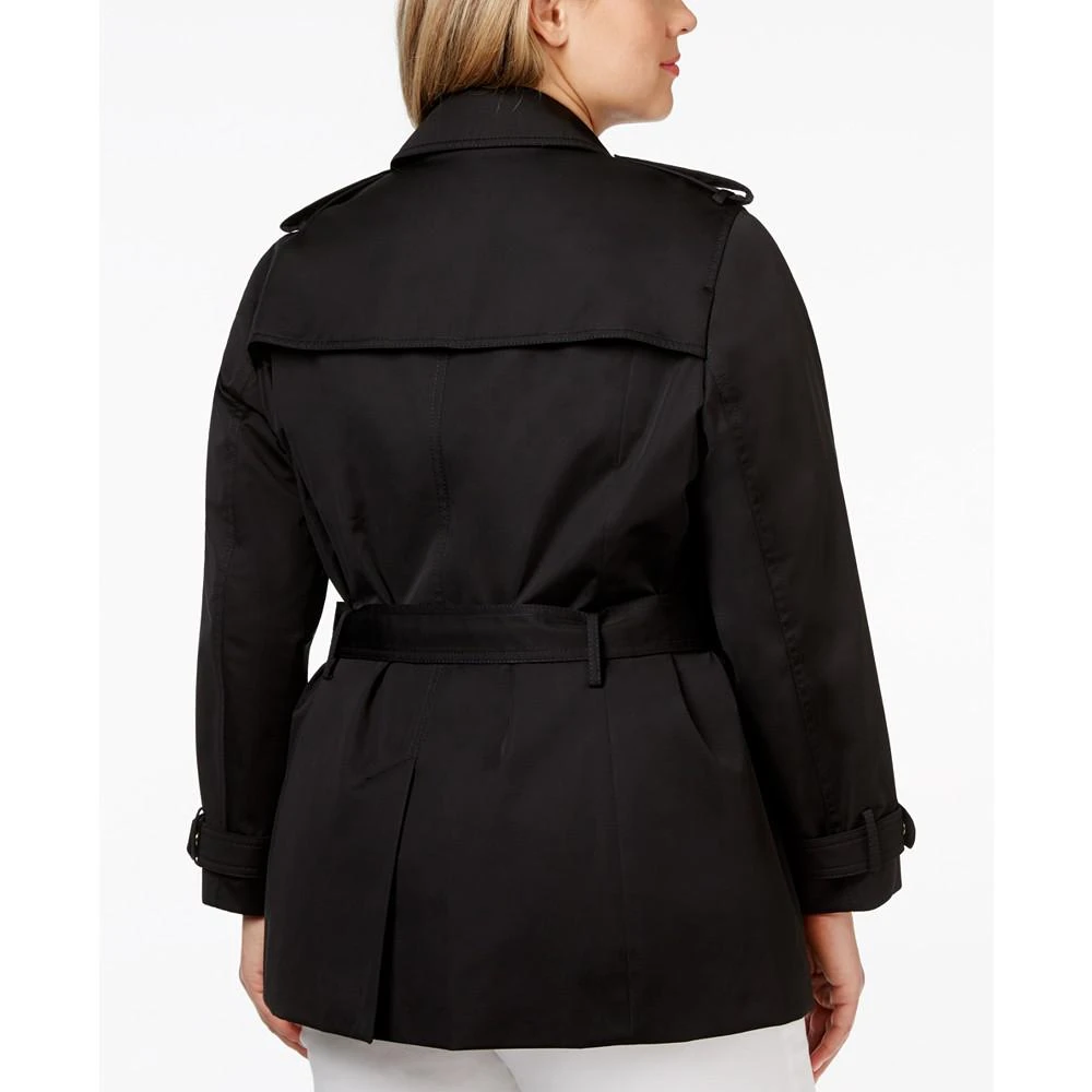 商品Michael Kors|Plus Size Asymmetrical Zip-Front Trench Coat,价格¥1196,第2张图片详细描述