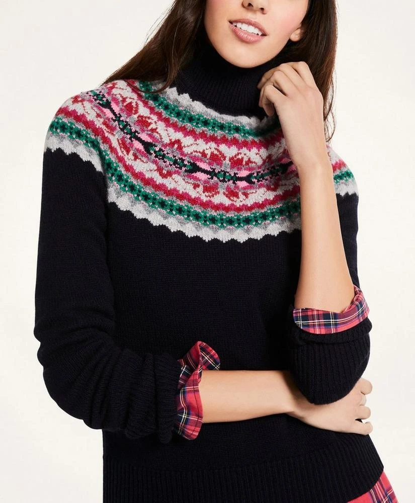 商品Brooks Brothers|Lambswool Fair Isle Sweater,价格¥579,第3张图片详细描述