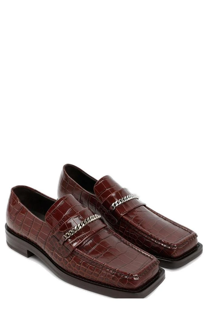 商品Martine Rose|Martine Rose Chain-Link Embossed Loafers,价格¥3791,第3张图片详细描述