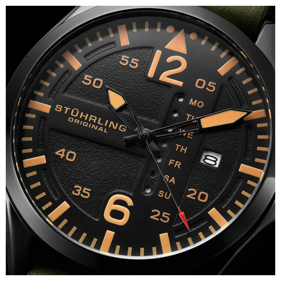 商品Stuhrling|Stuhrling Aviator Men's Watch,价格¥604,第4张图片详细描述