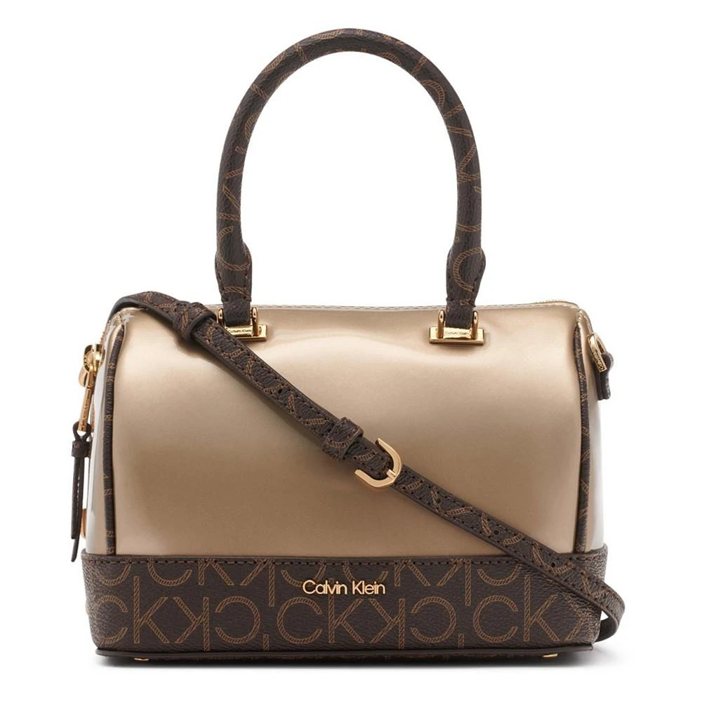 商品Calvin Klein|Ashley Pearlized Mini Top Zipper Satchel,价格¥588,第1张图片