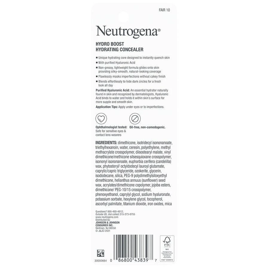 商品Neutrogena|Hydro Boost Hydrating Concealer Stick,价格¥148,第4张图片详细描述