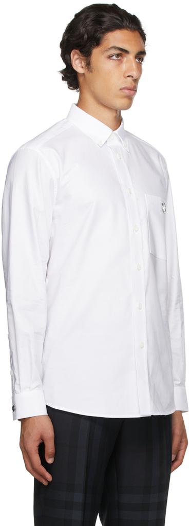 White Poplin Monogram Motif Shirt商品第2张图片规格展示