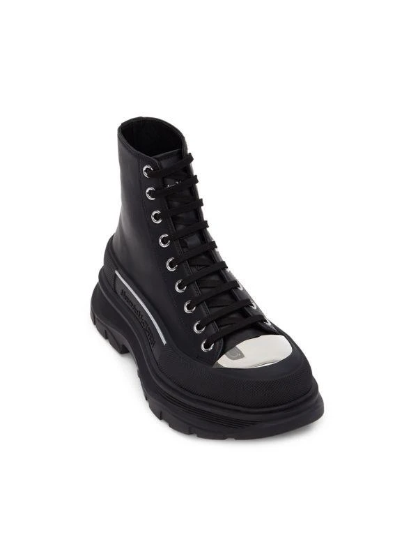 商品Alexander McQueen|Mirrored Toe Cap Platform Boots,价格¥4663,第2张图片详细描述