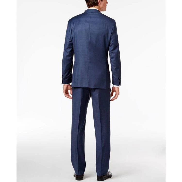 商品Calvin Klein|Men's Solid Blue Extra-Slim Fit Suit,价格¥1465,第5张图片详细描述