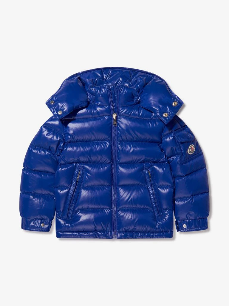 商品Moncler|Moncler Blue Boys Down Padded New Maya Jacket,价格¥5477,第1张图片