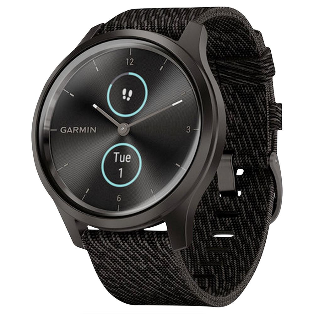 Unisex Vivomove 3 Style Black Nylon Strap Smart Watch 24.1mm商品第1张图片规格展示