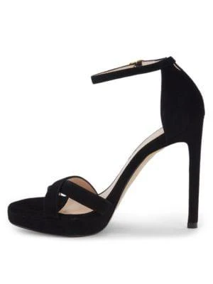 商品Stuart Weitzman|Nudist Dico Suede Stiletto Sandals,价格¥1244,第4张图片详细描述