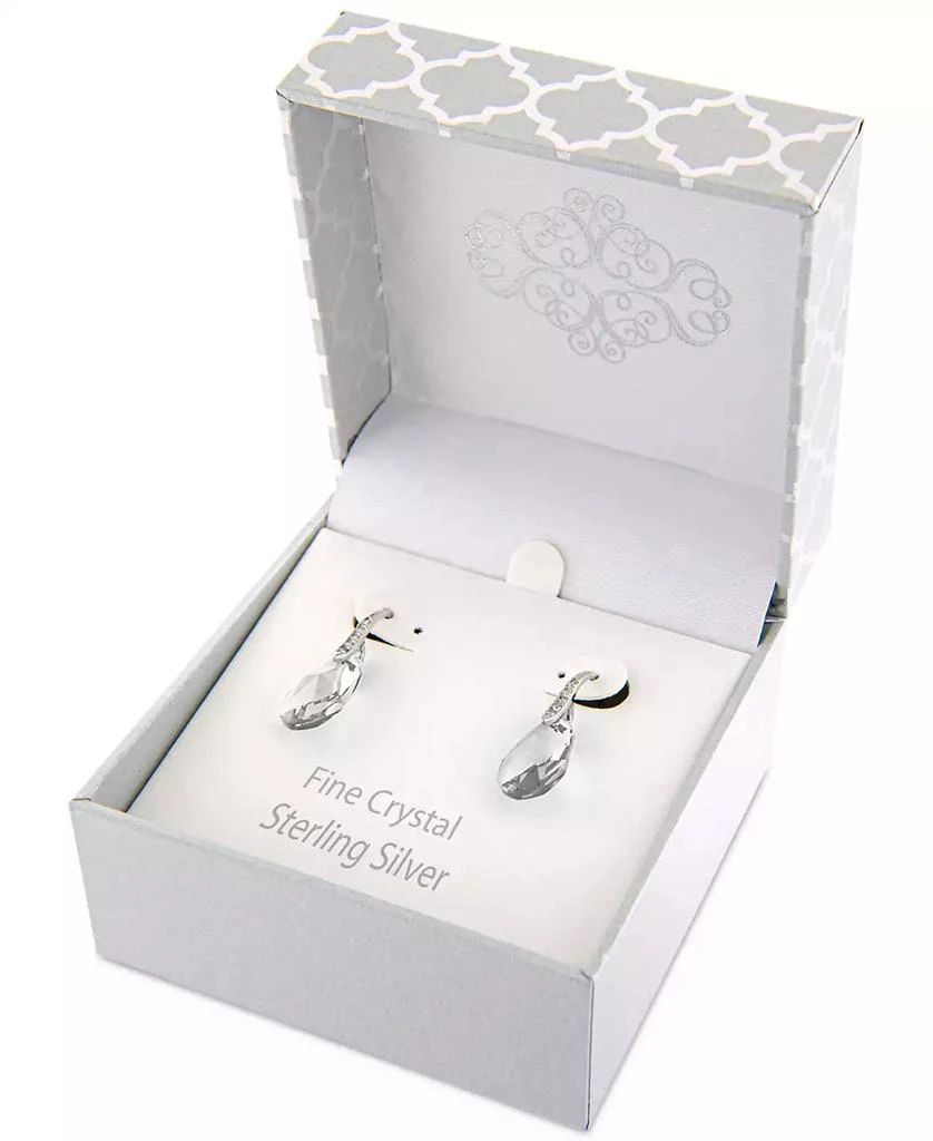 商品Giani Bernini|Fine Crystal and Cubic Zirconia Teardrop Wire Earrings in Sterling Silver,价格¥224,第3张图片详细描述