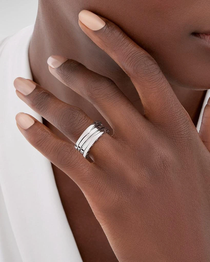 商品BVLGARI|B.Zero1 18k White Gold 3-Band Ring, EU 55 / US 7.25,价格¥22891,第5张图片详细描述