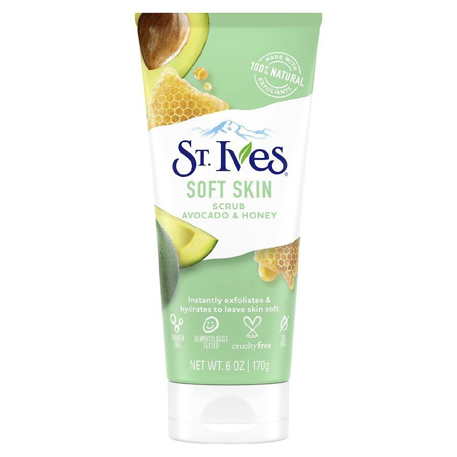 商品St. Ives|Soft Skin Face Scrub Avocado and Honey,价格¥45,第1张图片