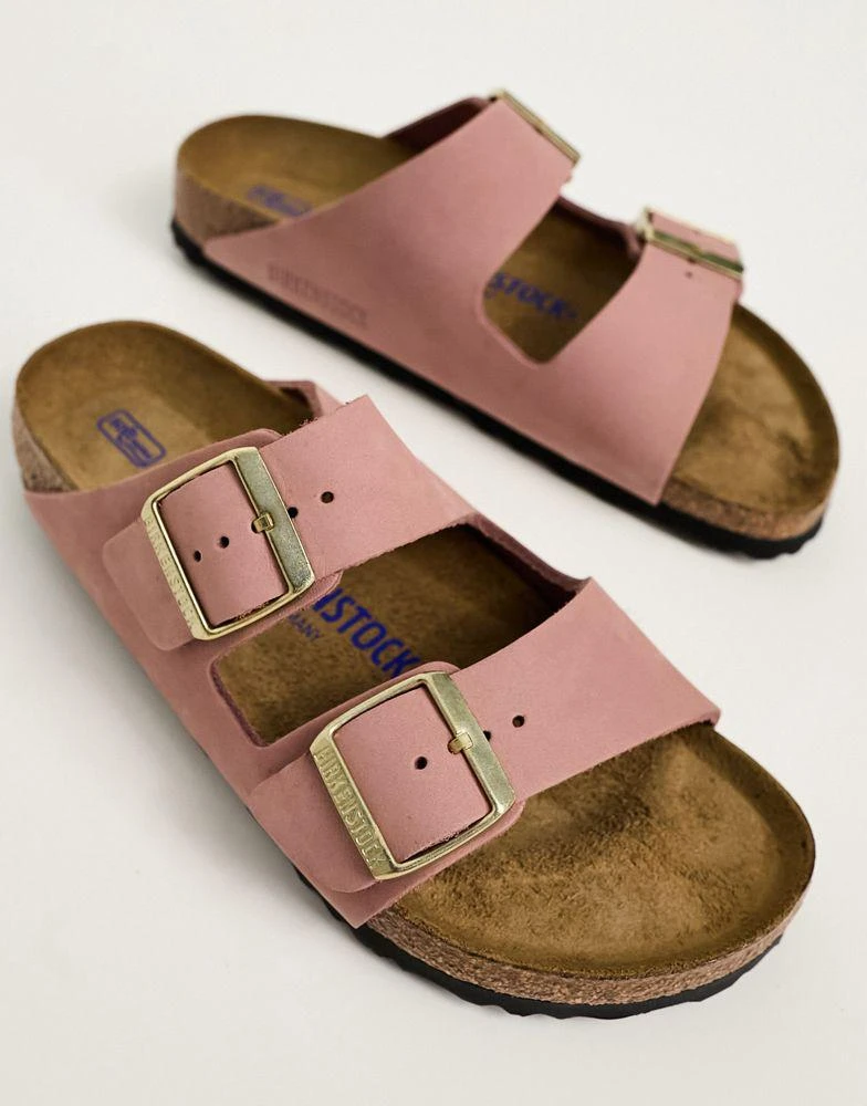 商品Birkenstock|Birkenstock Arizona sandals in rose pink nubuck,价格¥1001,第4张图片详细描述