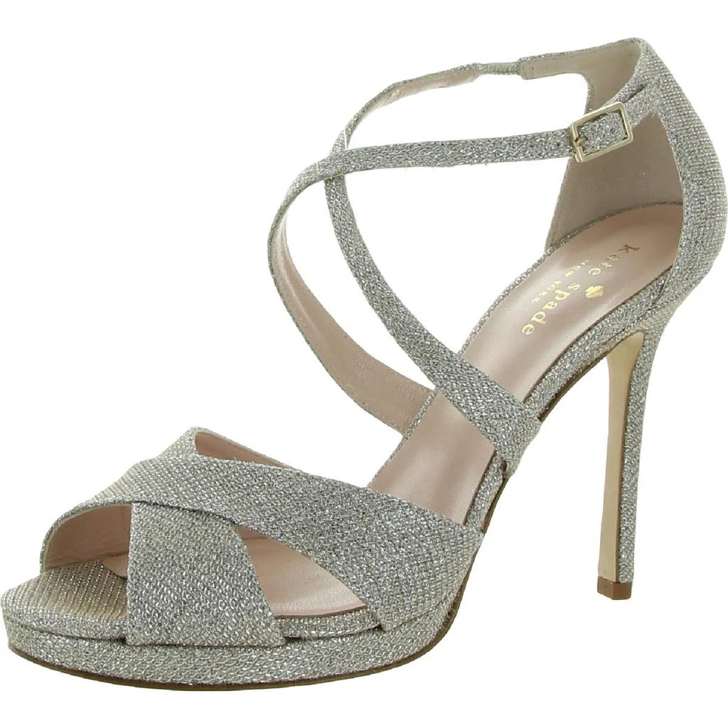 商品Kate Spade|Kate Spade New York Womens Frances Metallic Ankle Strap Heels,价格¥292,第4张图片详细描述
