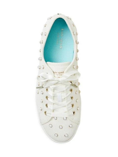 商品Kate Spade|Match Pearls Canvas Sneakers,价格¥447,第5张图片详细描述