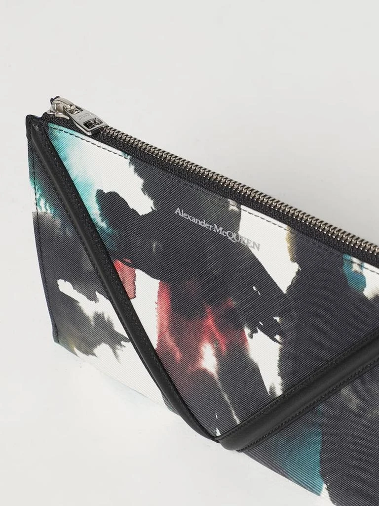 商品Alexander McQueen|Alexander McQueen pouch in nylon and leather,价格¥2645,第3张图片详细描述