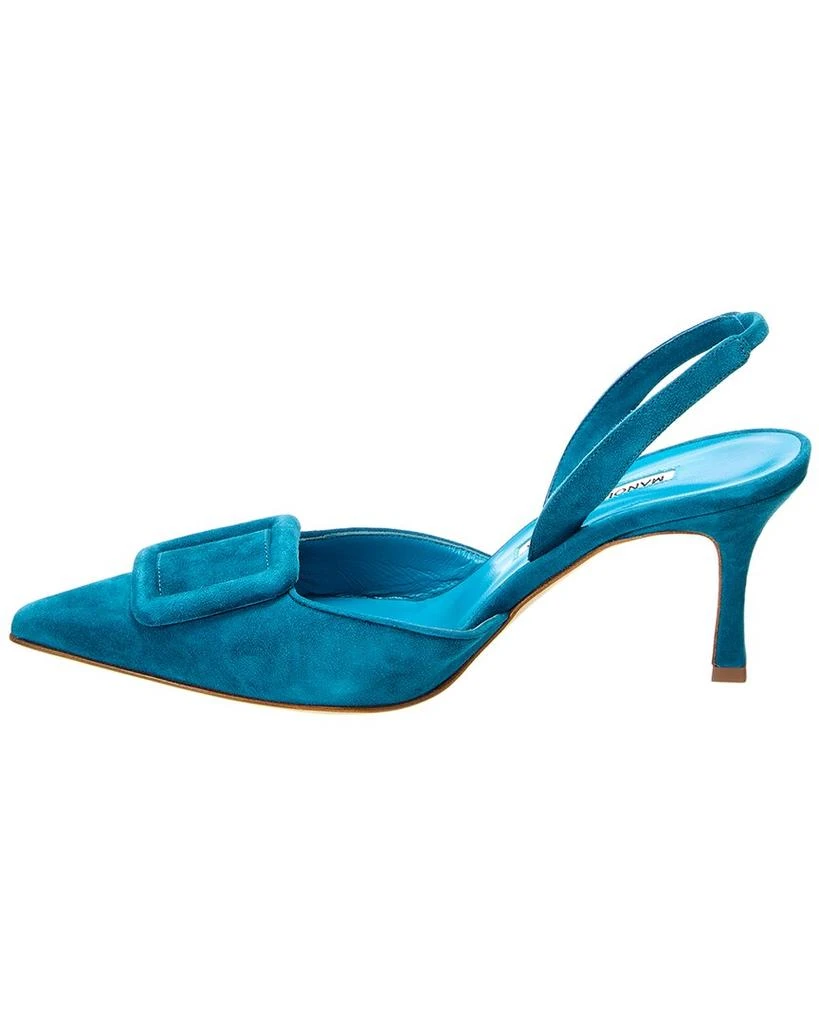 商品Manolo Blahnik|Manolo Blahnik Maysli 70 Suede Slingback Pump,价格¥4720,第2张图片详细描述