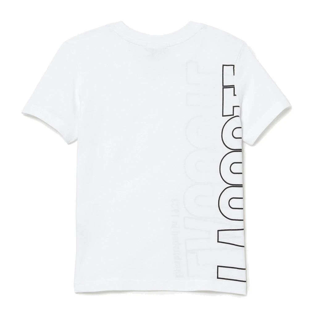商品Lacoste|White Monogram Side Logo T-Shirt,价格¥198,第1张图片