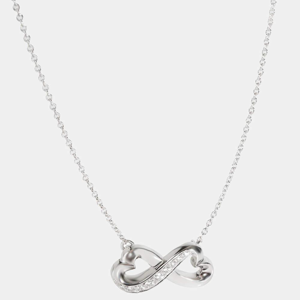 商品[二手商品] Tiffany & Co.|Tiffany & Co. Paloma Picasso Diamond Loving Heart Pendant in 18k Gold 0.12 CTW,价格¥8768,第1张图片