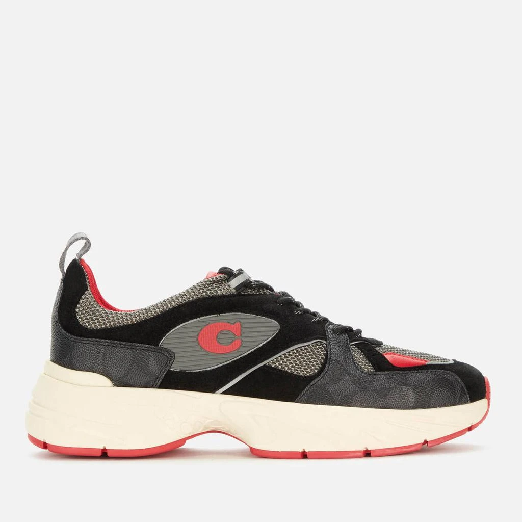 商品Coach|Coach Men's Tech Running Style Trainers - Black Multi,价格¥868,第1张图片