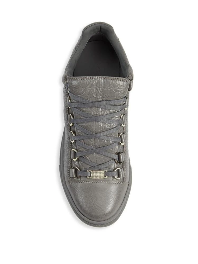 商品Balenciaga|Leather Lace-Up Trainer Sneakers,价格¥1785,第4张图片详细描述