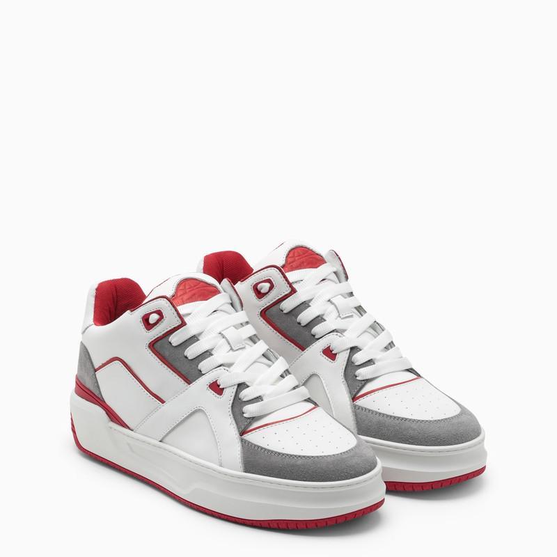 商品Just Don|Red/white leather low-top sneakers,价格¥3105,第4张图片详细描述