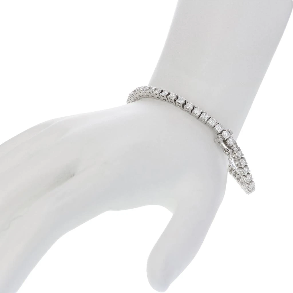 商品Vir Jewels|5 cttw Diamond Bracelet 14K White Gold Classic Tennis Round Prong Set 7 Inch,价格¥33364,第2张图片详细描述