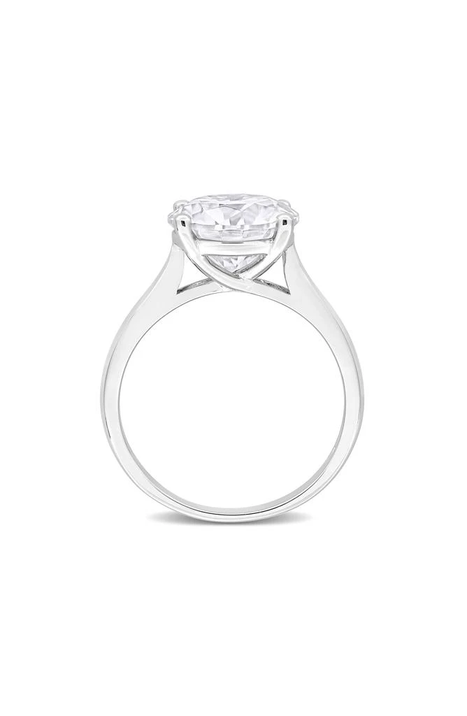 Sterling Silver Round Cut Created Moissanite Engagement Ring 商品