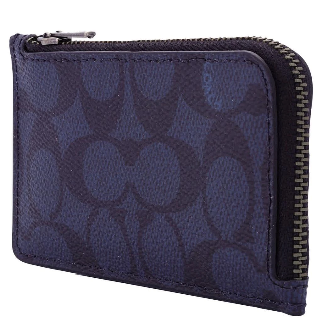 商品Coach|Midnight L-zip Card Case In Signature Canvas,价格¥226,第2张图片详细描述