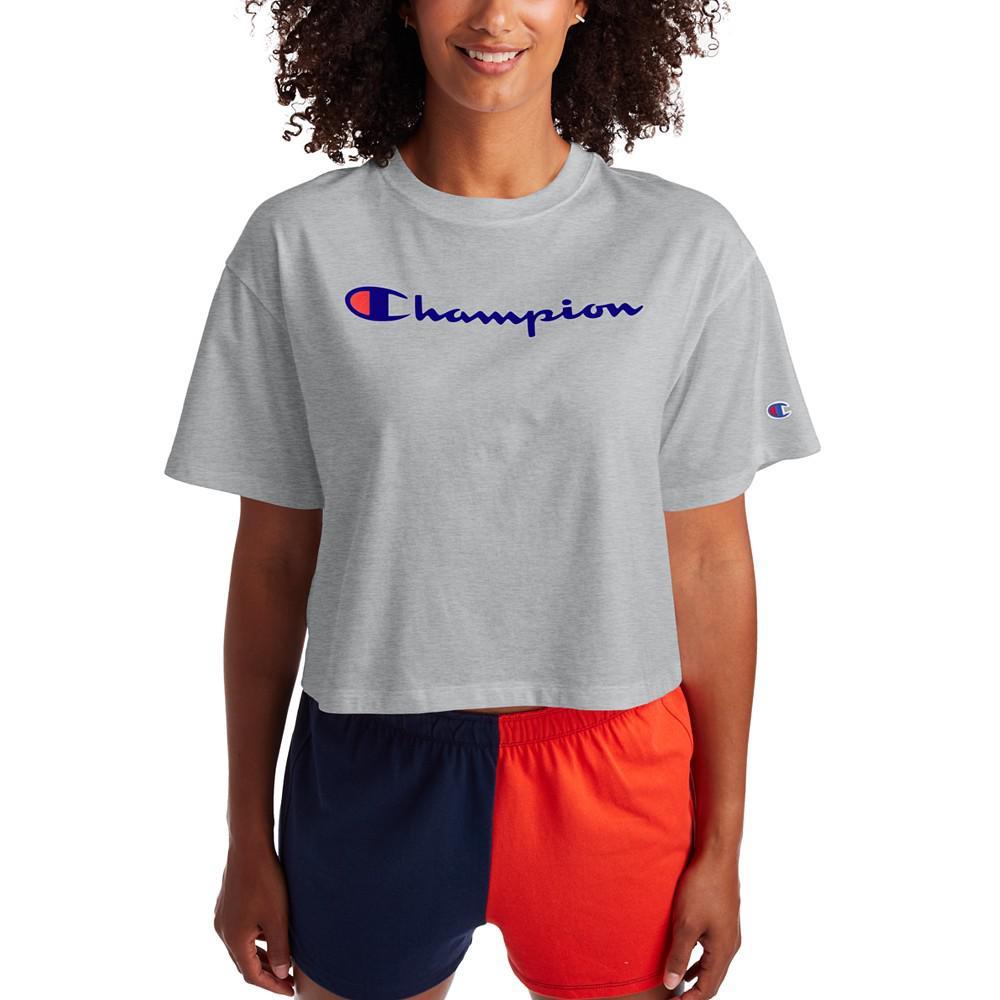 商品CHAMPION|女士休闲圆领短袖运动时尚T恤,价格¥126,第1张图片