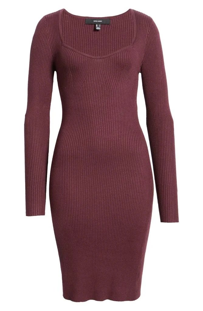 商品VERO MODA|Willow Rib Long Sleeve Sweater Dress,价格¥83,第5张图片详细描述