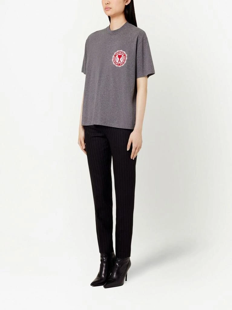 商品AMI|Ami de coeur patch t-shirt,价格¥748,第3张图片详细描述