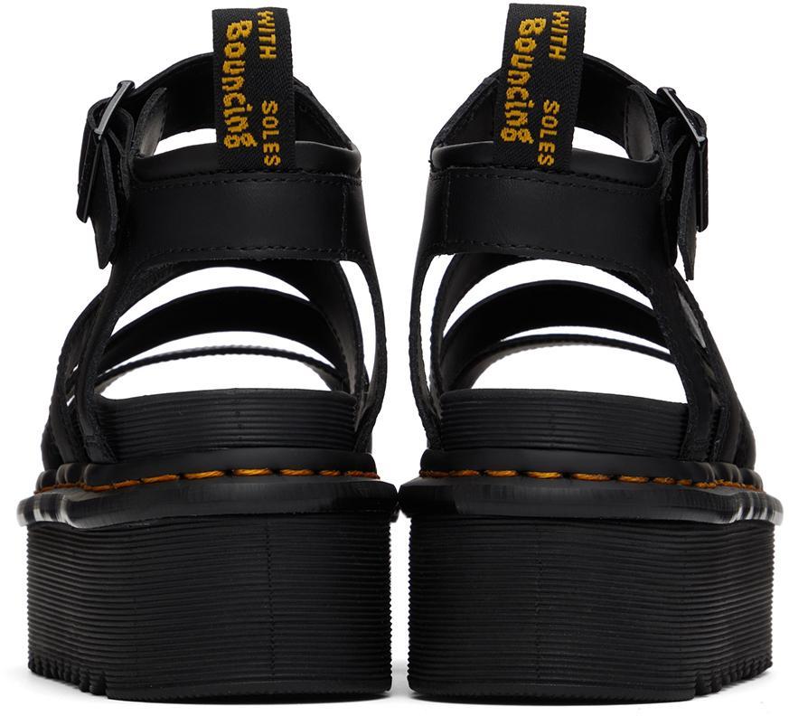 商品Dr. Martens|Black Blaire Quad Platform Sandals,价格¥882,第4张图片详细描述