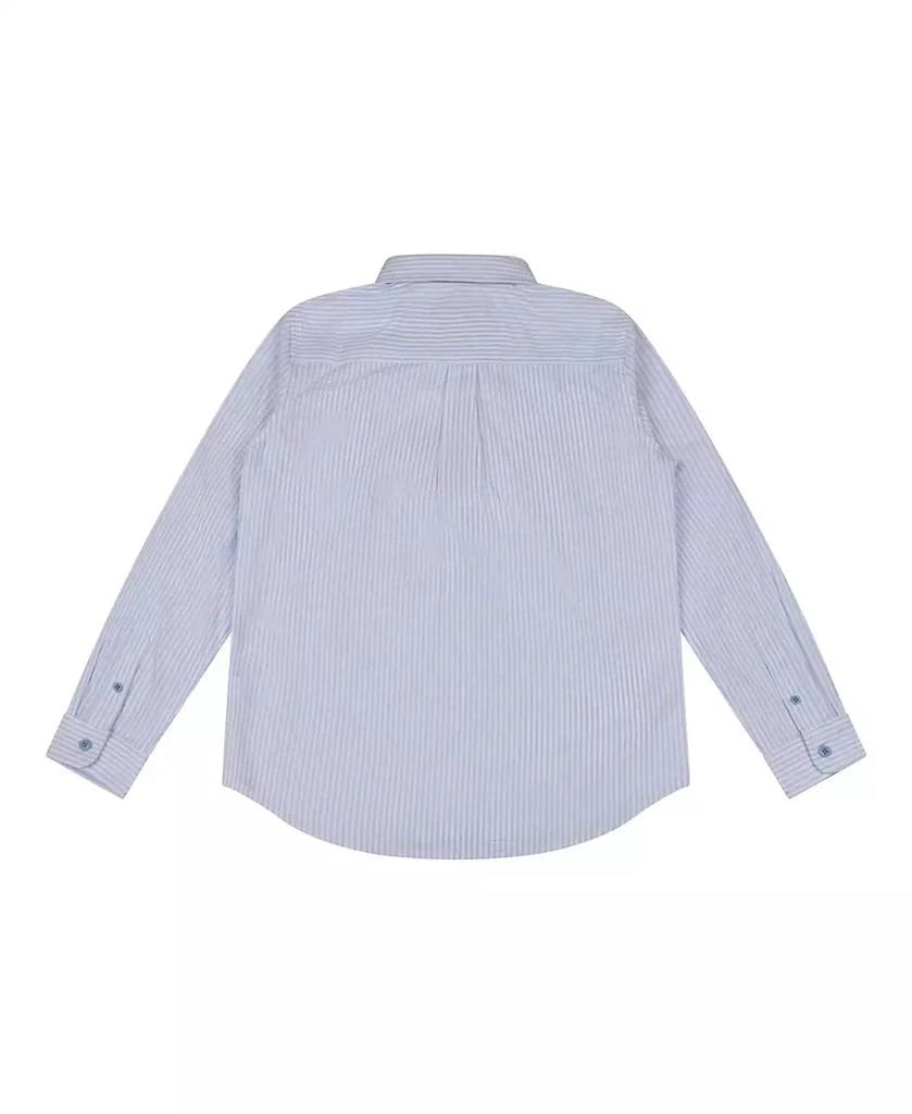 B by Big Boys Pinstripe Woven Long Sleeve Oxford Shirt 商品