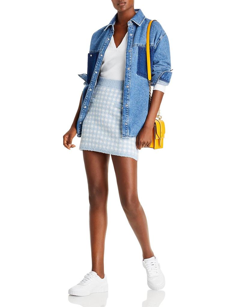 Checkered Knit Mini Skirt - 100% Exclusive商品第2张图片规格展示