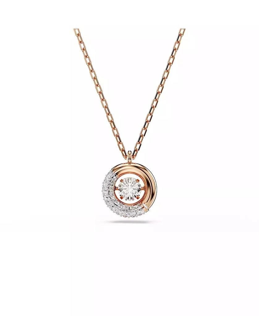 商品Swarovski|Dextera Pendant, Round Cut, White, Rose Gold-Tone Plated Necklace,价格¥780,第1张图片