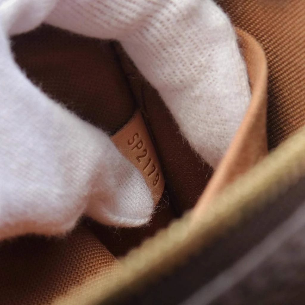 商品[二手商品] Louis Vuitton|Louis Vuitton Pochette Coated Canvas Monogram  Brown Khaki Shoulder Bag,价格¥23341,第4张图片详细描述